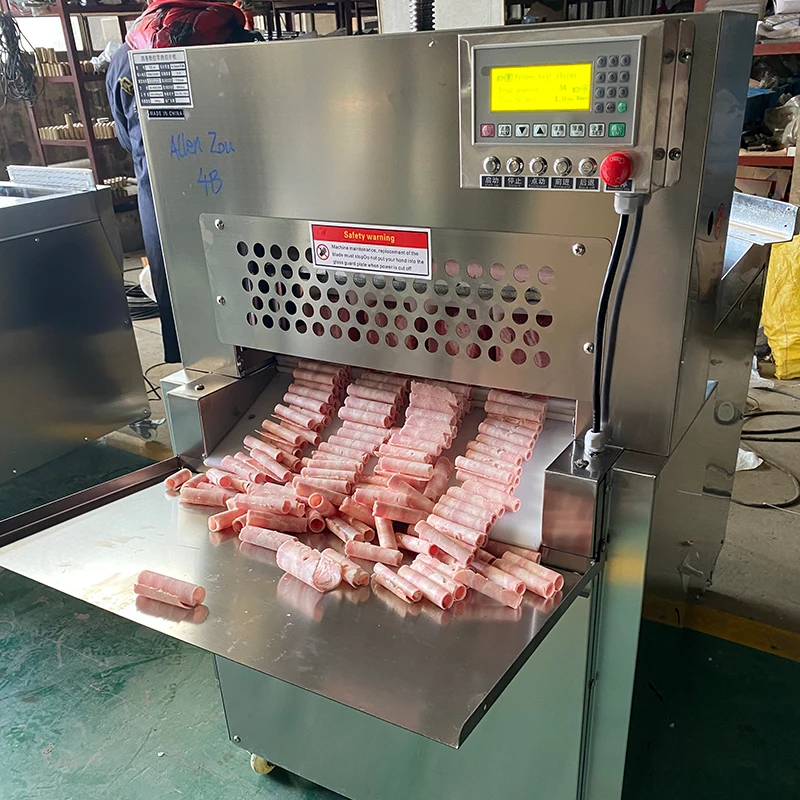 

Машина для нарезки баранины с ЧПУ Коммерческая машина для нарезки замороженной говядины и баранины Автоматическая машина для нарезки небольшого баранины