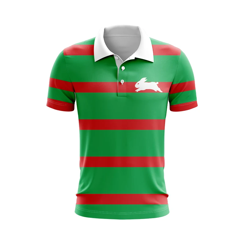 Polo-South Sydney Rabbitohs Home Jersey para homens, tamanho S-5XL, 2024