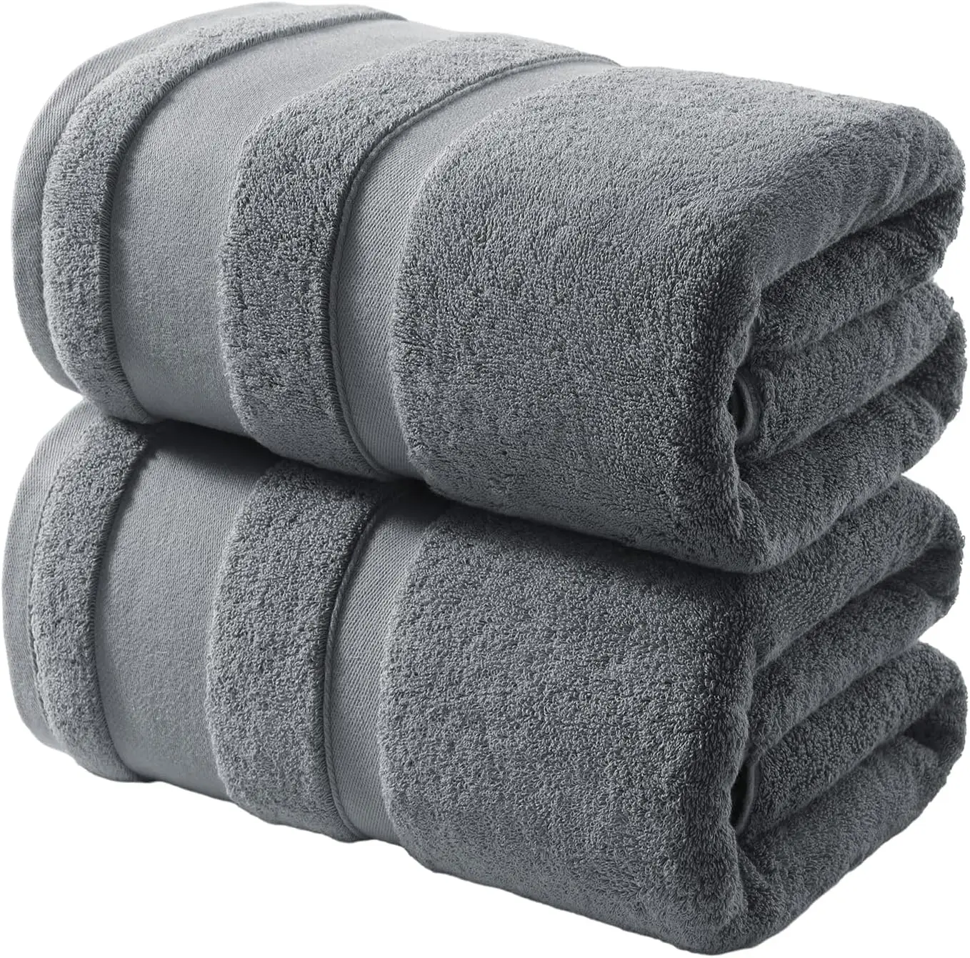 

Extra Large Cotton Bath Towels Set of 2, 35x70 Inches, 800 GSM, Quick Dry & Super Absorbent for Bathroom, Gym, Spa