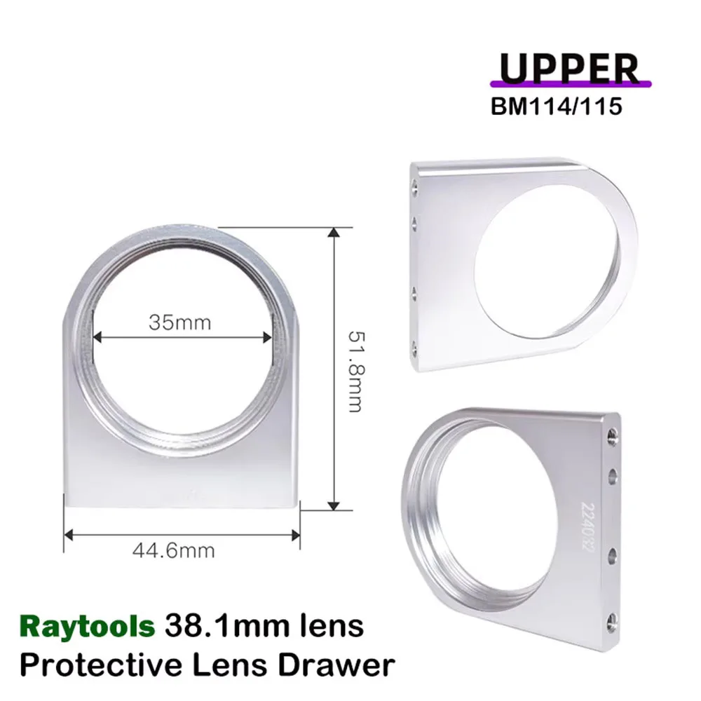 Laserschutzfenster-Basishalterung für Raytools BT240S BM109 BM111 BM110 Faserschneidkopf-Linsenhalterung – Detail 6