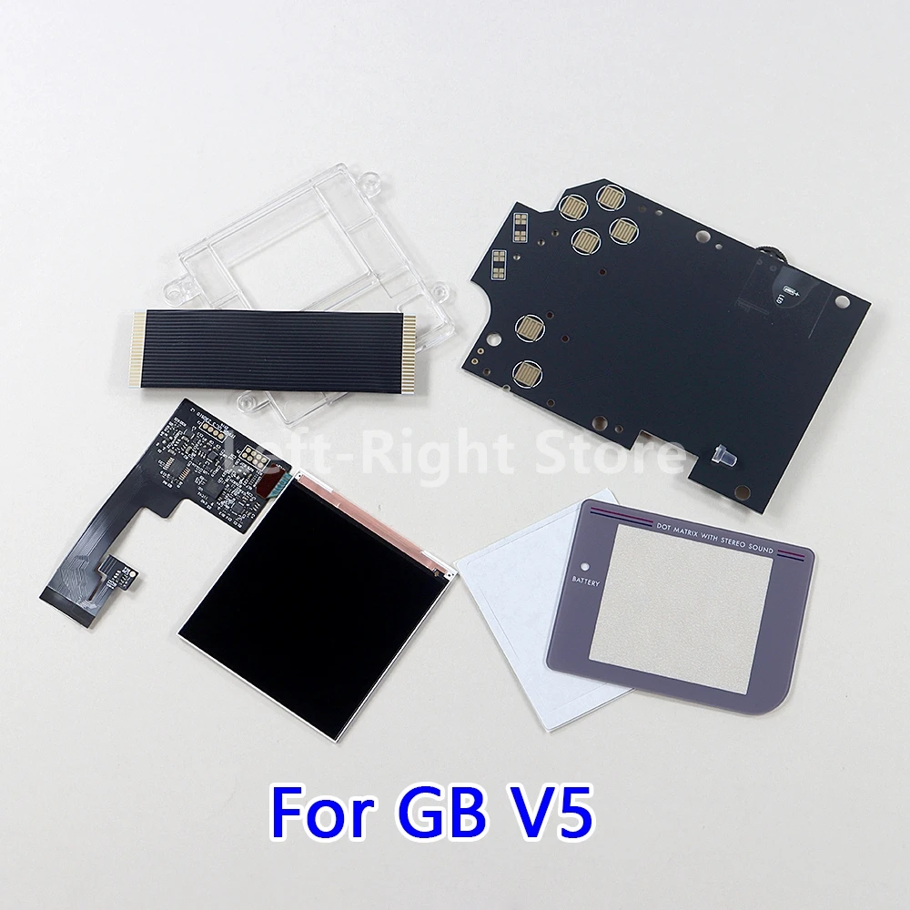 8 مجموعات استبدال ل GB V5 V5.0 2.6 بوصة الخلفية تسليط الضوء على IPS LCD سطوع الشاشة الكاملة مع الشاشة الزجاجية