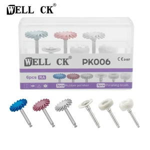 Zahnkautschuk -Polierkit, Flachpolierbürste, Baumwollradharz, Diamantsystem, Disc RA, 14 mm, Brunnen CK 10 Hauptharzpolierdisco - №6