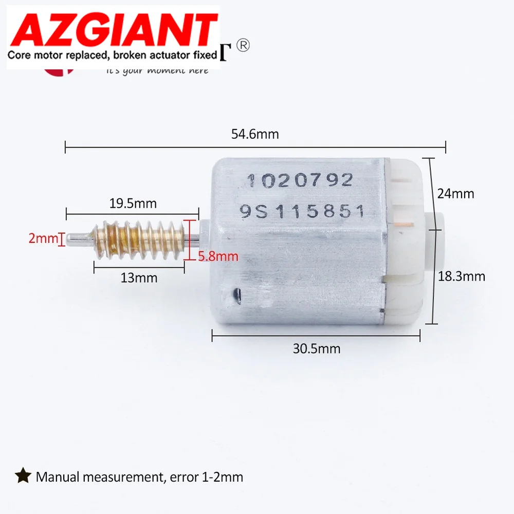 

Двигатель автомобильного зеркала заднего вида AZGIANT 1020792, 12 В постоянного тока, FC280, деталь карбонового замка двери для Johnson Electric