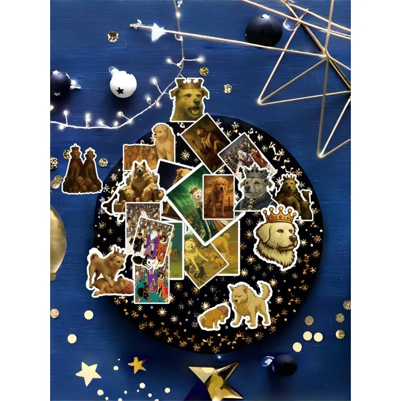 

40 Popular and Trendy "Dog King Si Dog" Creative Sticker PVC Cartoon Decorative Figurines and Model Gifts Mother Kids Toys