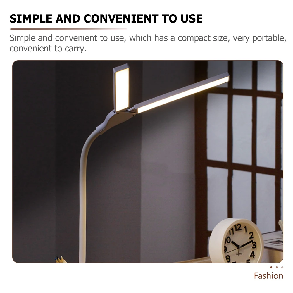 

Dual head Desk Lamp Small Portable Light Book Reading Students USB Creative Phone Stand Pen Holder Night Lamp