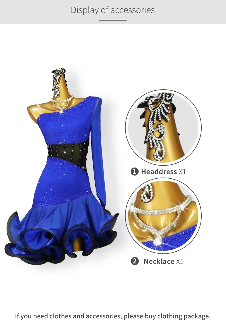 2026 Lateinamerikanische Tanzkleidung Wettbewerbsanzug Mädchen Samba Party Kostüm Damen Elegantes Partykleid Amerikanische Kleidung Sport Prom Tanzbekleidung – Detail 5