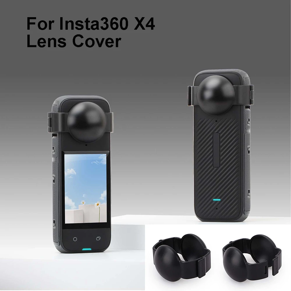 

For Insta360 X4 Accessories For Insta360 X4 Lens Cover Panoramic Camera Lens Cap Scratch and Drop Resistant Accessories