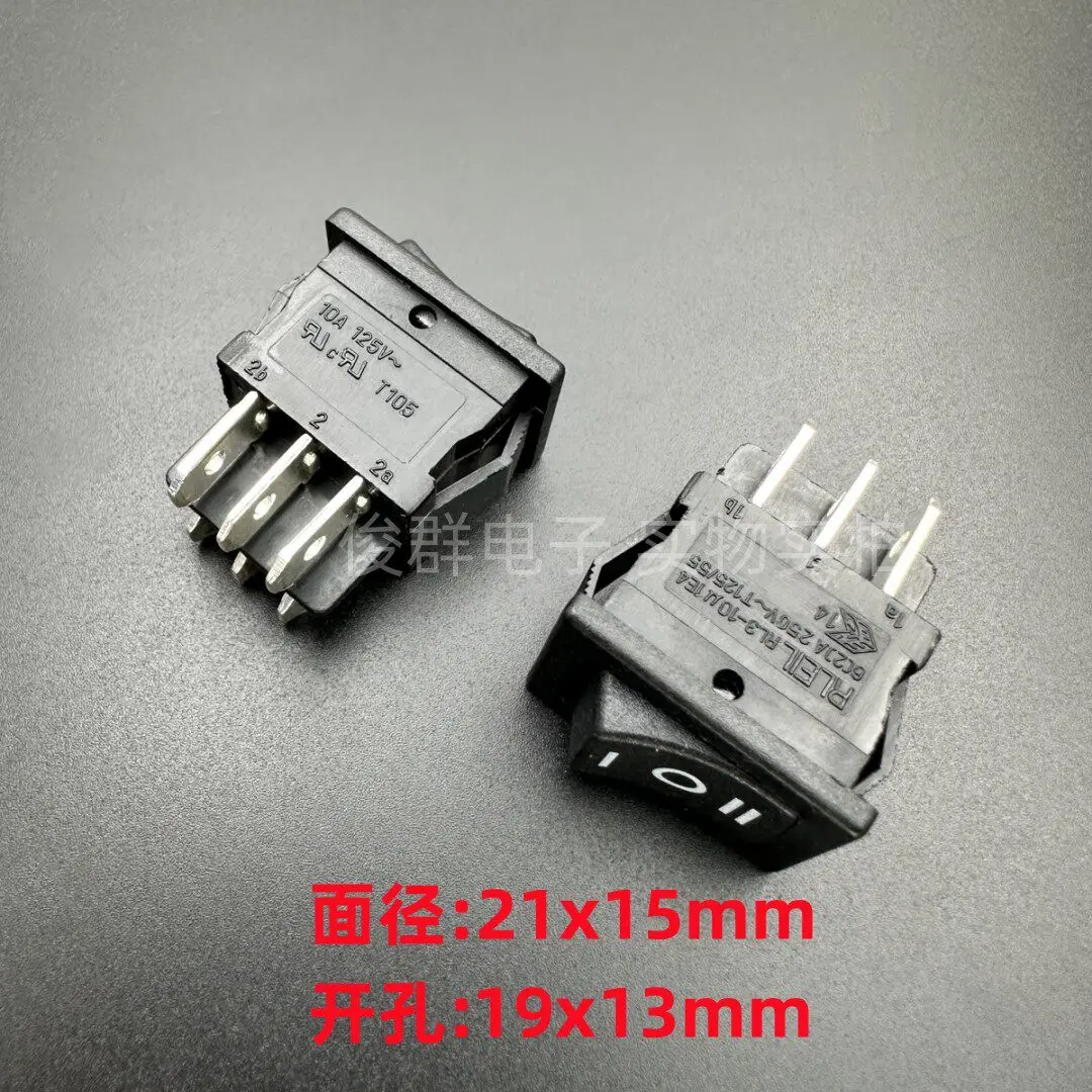 

10 шт./компл. Тайваньский тумблер RL3-10, 6 контактов, 3 положения, 6А, кнопка включения питания