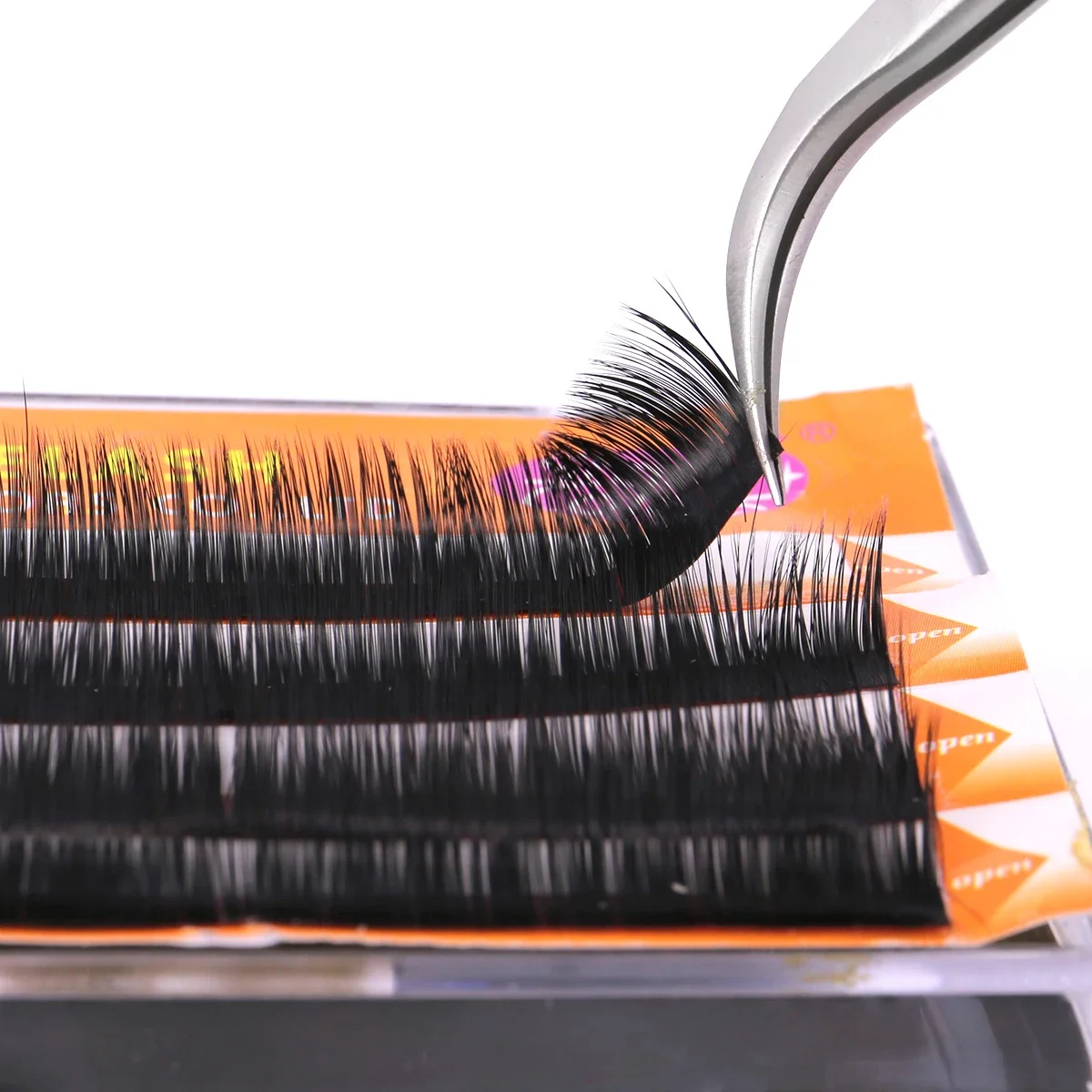 Encryption Eyelash Handmade Synthetic Hair Black False Eyelashes Extension Thickness(0.10mm)8/10/12mm Single Lashes