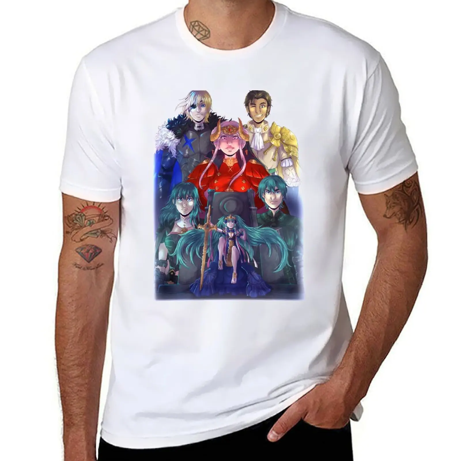 FIRE EMBLEM THREE HOUSES T-Shirt t shirt man cotton cotton t shirts high quality man t shirts for men casual T-Shirt
