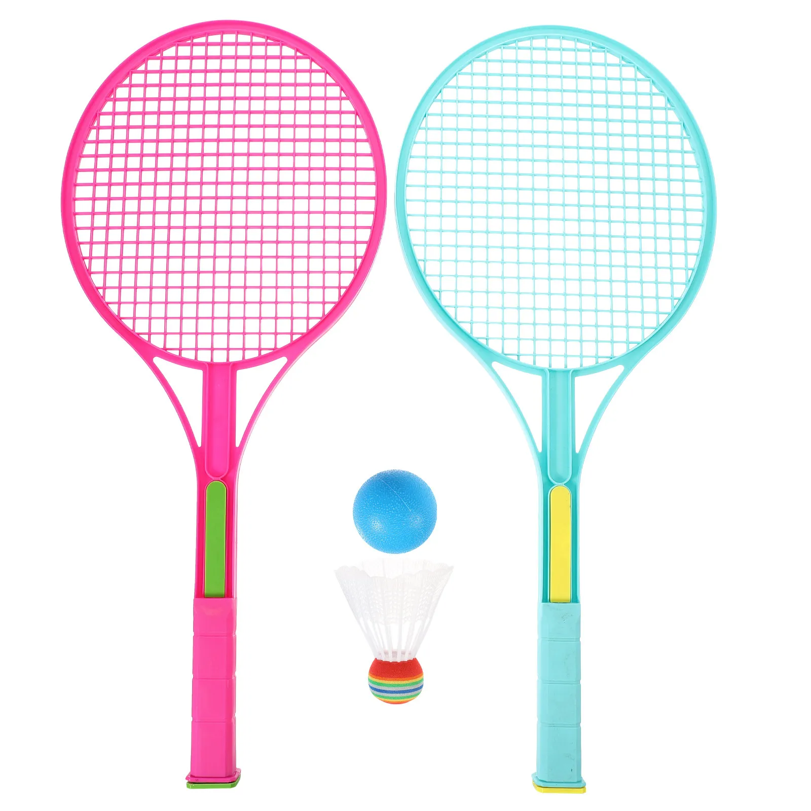 

1Set Badminton Kids Racket Widened Range Tightened Thread Comfortable Handle for Outdoor Sports Boys Girls Beginner Badminton