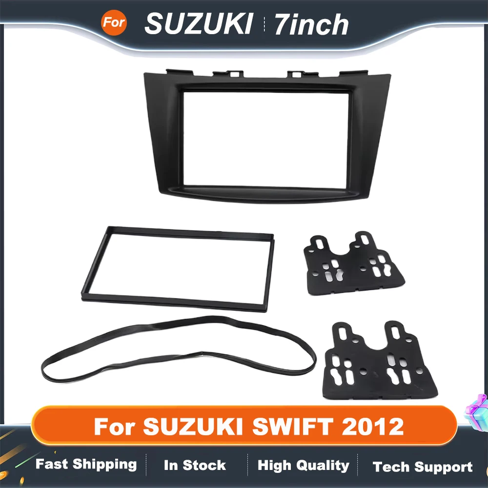 Radio Estéreo para Auto de 7 Pulgadas para SUZUKI SWIFT 2012, Reproductor MP5 Android con GPS, Panel de 2 Din, Marco para Tablero, Kit de Cubierta