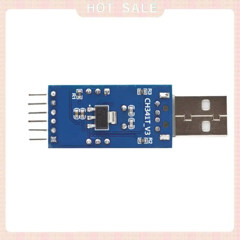 Entrega 24 horas CH341T Módulo dois em um USB para I2C IIC UART USB para TTL Downloader de porta serial de chip único