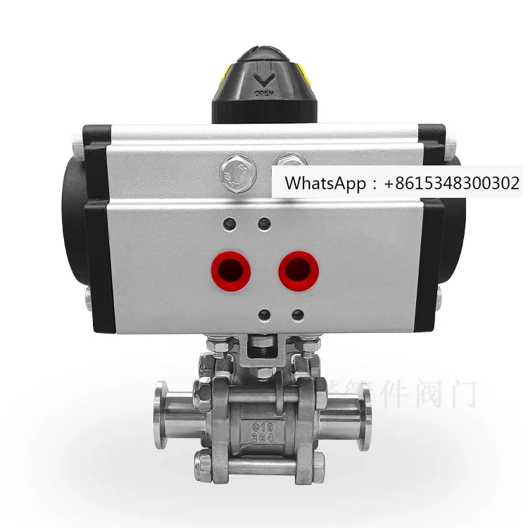 

GUQ-KF High Vacuum Three Piece Pneumatic Ball Valve 304 Stainless Steel 16 Quick Fit 25 Clamp 40 Snap 50 Chuck 0