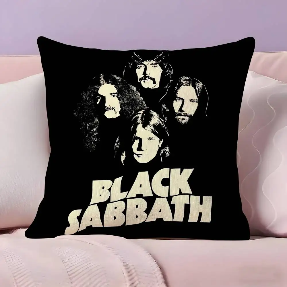 

Band B-Black S-Sabbath Pillow Case Pillowcase Ultra Soft Skin Friendly Fabric Cloud Like Comfort & Concealed Zipper