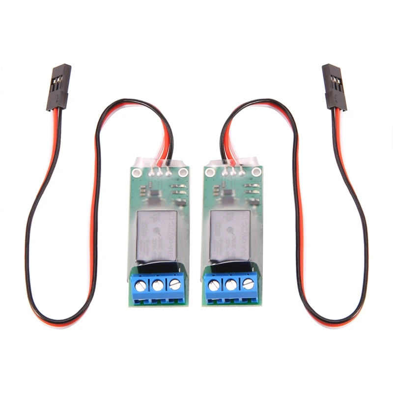 2PCS RC PWM Electronic Relay Switch for RC Airplane DIY Model Navigation Lights Controller Universal K1 Switch