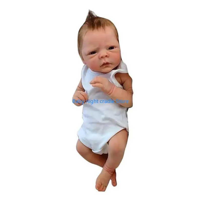 

J2FF Doll Baby Eyes Open Handmade White Skin New Born Boy/Girl Dress up Doll