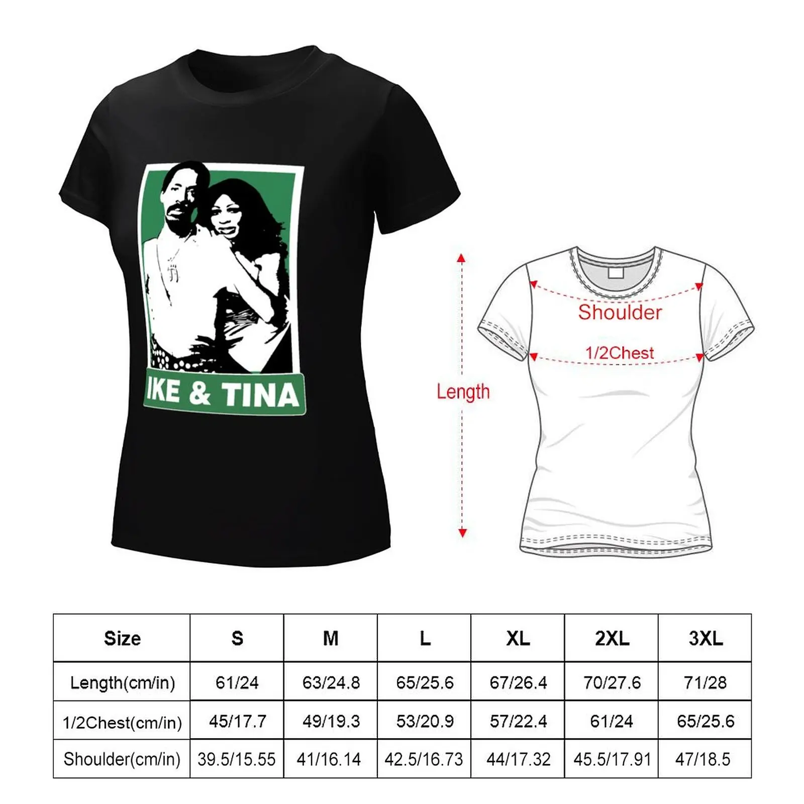 Camiseta com estampa animal feminina e feminina, roupa de senhora, tops bonitos, camiseta branca, vestido, sexy, Ike e Tina