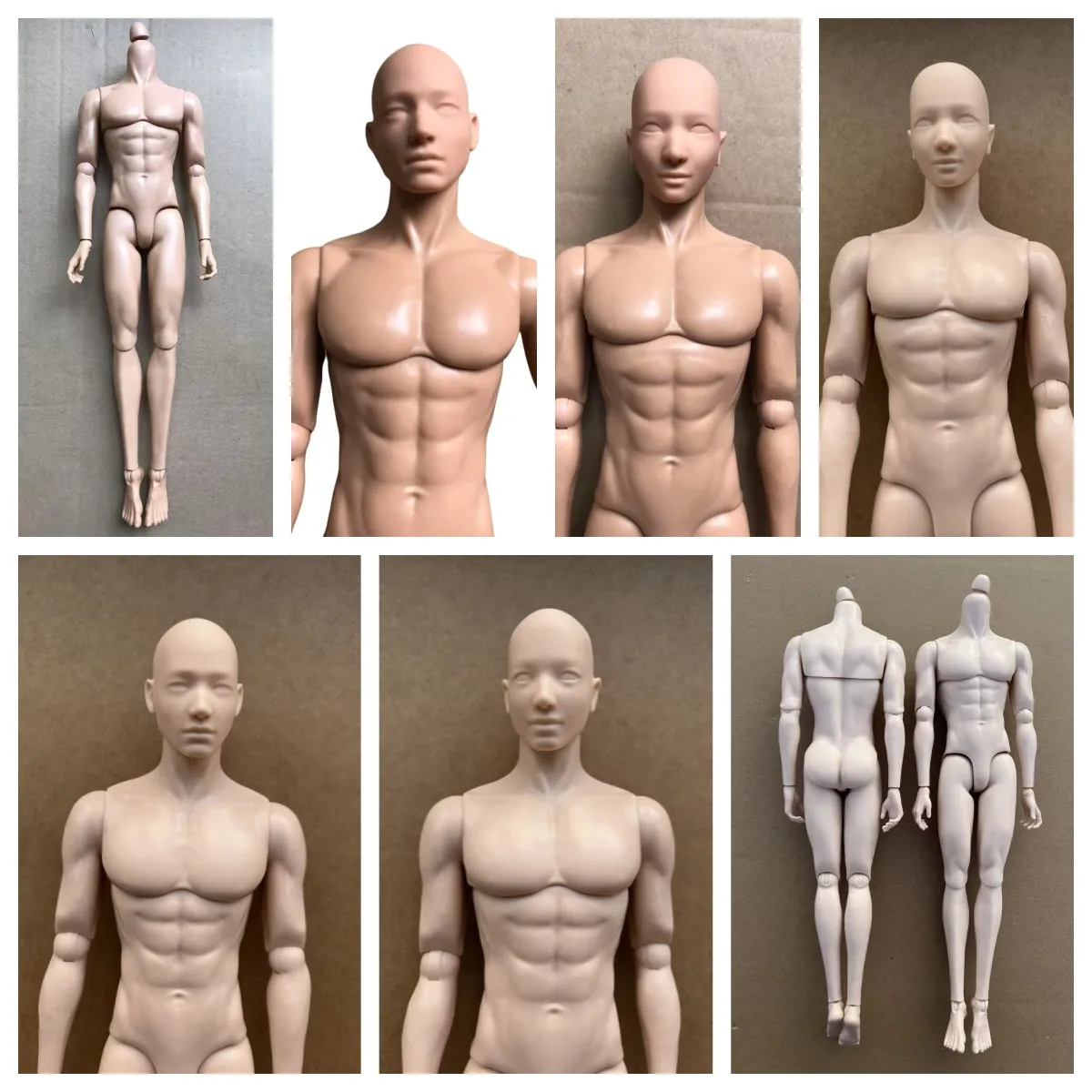 Yunyi corpo de boneca masculina 1/6, soldado muscular forte, figuras de corpo masculino, 14 articulações, boneca móvel, brinquedos, presentes de natal