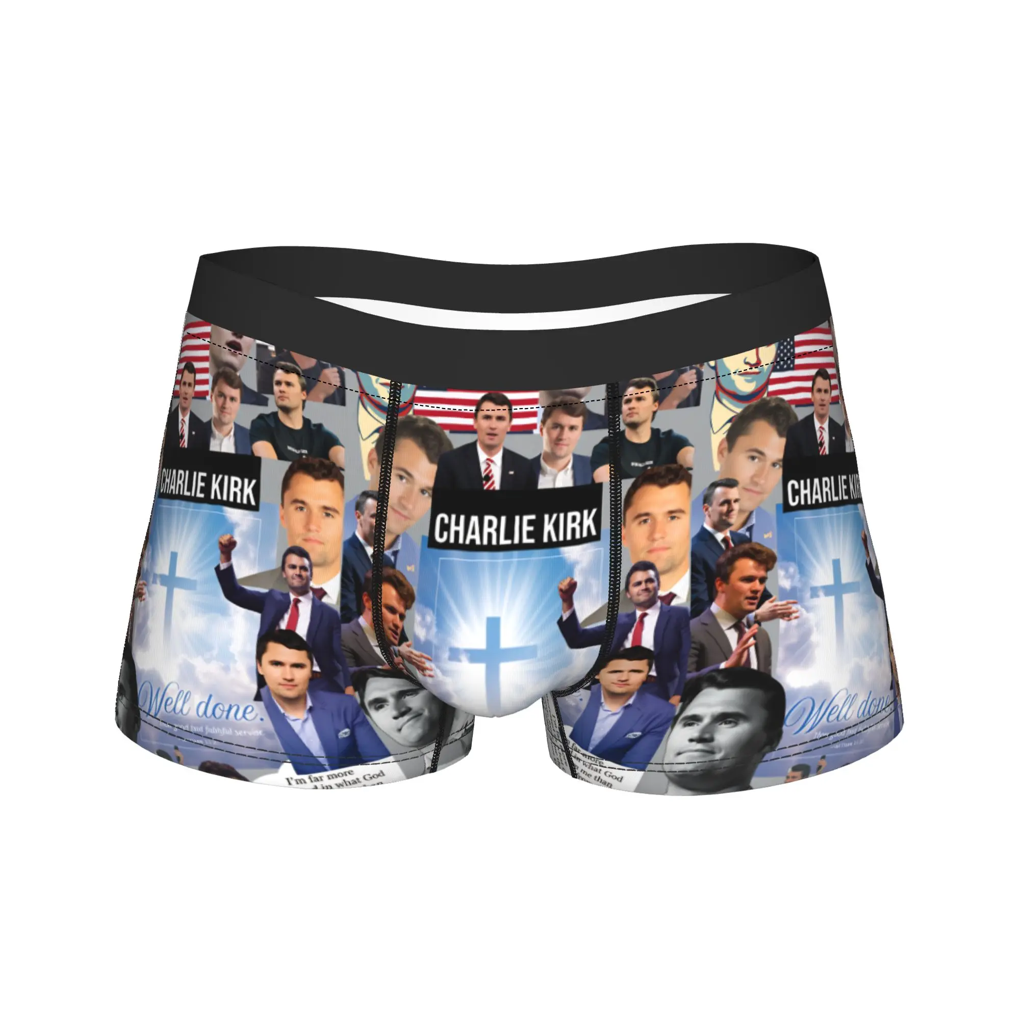 

Rest in Peace Charlie Kirk Legends Boxershorts 3D Pouch Underwear Hot Sale Boxer Brief Breathable Men's Panties Plus Size
