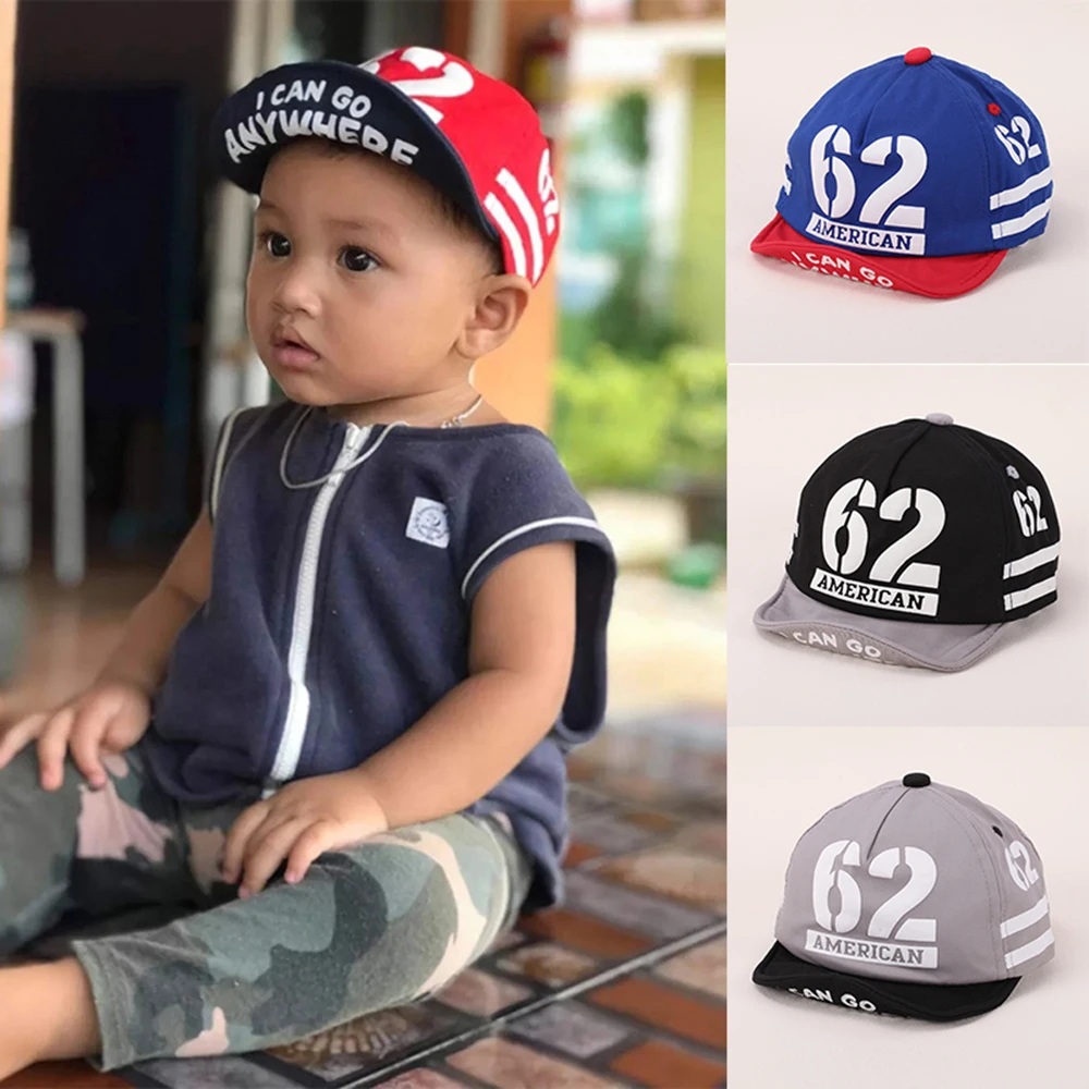 Peaked Caps For Kids Summer Baby Boy Hats 5-24 Month Embroidery 62 Number Baseball Cap Children Girls Cotton Sun Hat