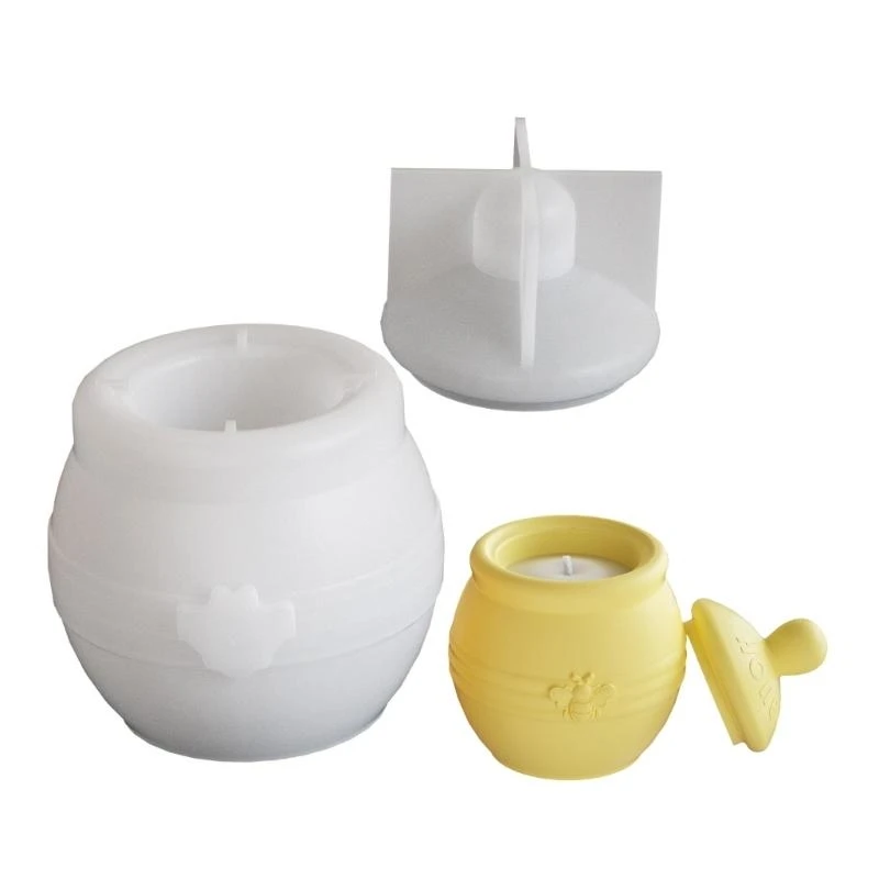 

HXBF Creative Easy Release Silicone Mould Craft Mold Home Decors Mold Silicone Texture for Candle Holder and Artistic Storage