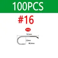 100 Piezas Tamaño 16