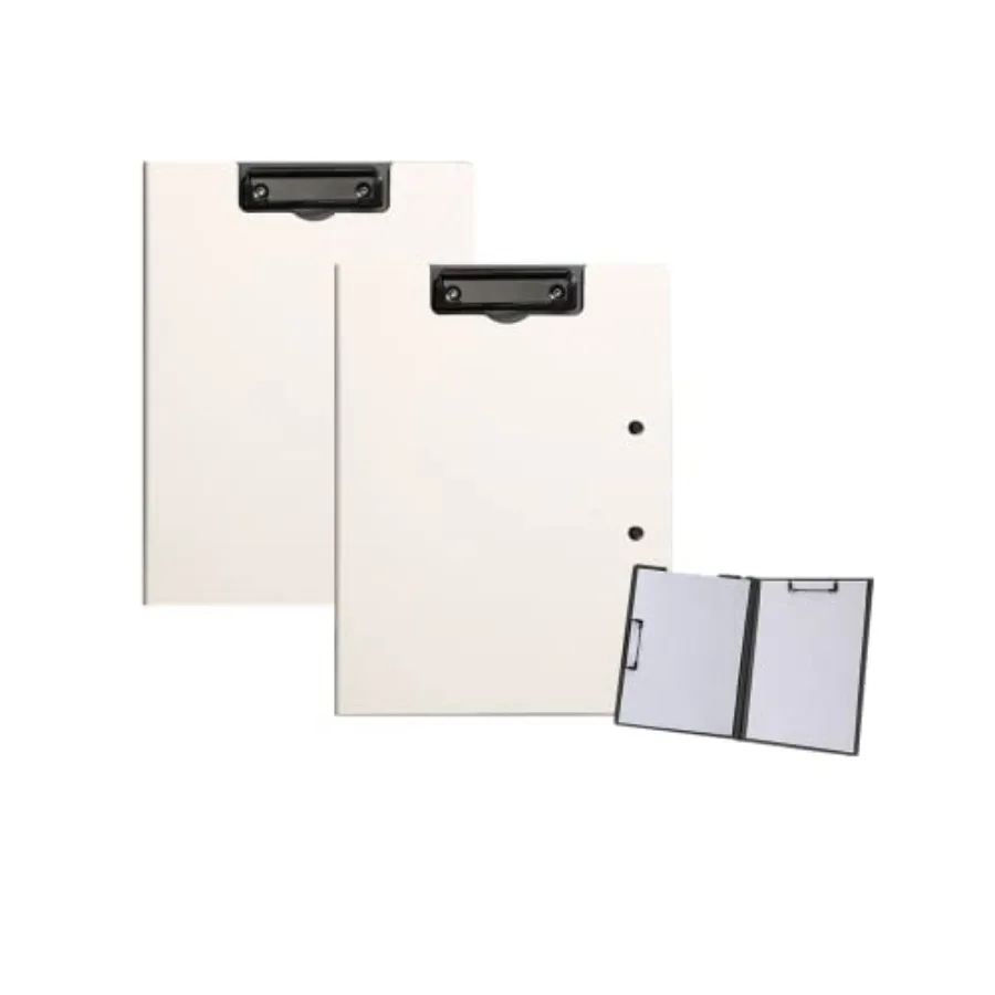 

2 Pcs Folding Clipboard, Clipboard Foldable 9x12.5 Waterproof File Folder Clip Boards, A4 or A3 Size File Cover Folder Writing