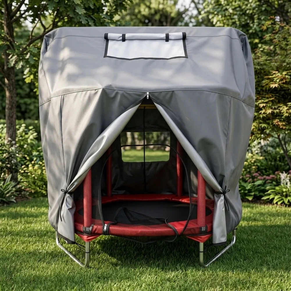 Waterproof Outdoor Play Equipment Cover for Backyard Swing Sets and Climbing Structures Made from 600D Oxford Fabric
