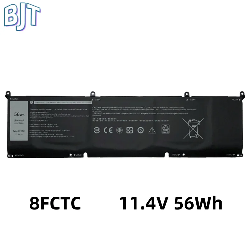 

New 11.4V 56Wh 8FCTC Laptop Battery for Dell Alienware M15 R3 M17 R3 XPS 15 9500 Precision 5550 Series 070N2F DVG8M P8P1P 69KF2