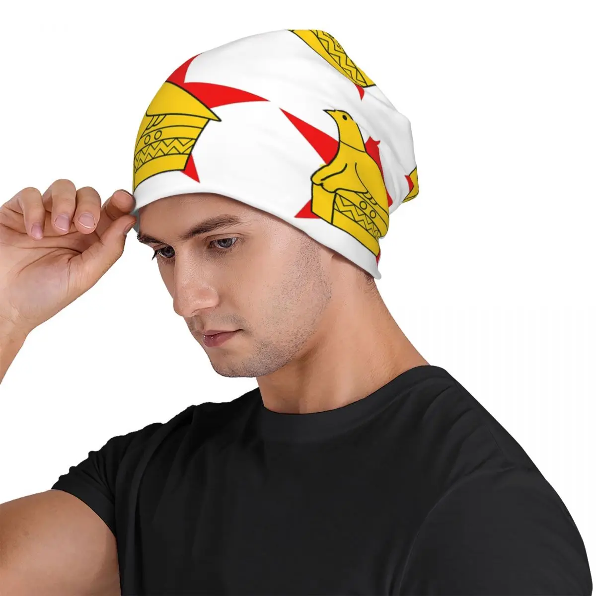 Zimbabwe Cricket Board Custom Sticker Unisex Adult Beanies Caps Knitted Bonnet Hat Warm Hip Hop Autumn Winter Skullies Hats
