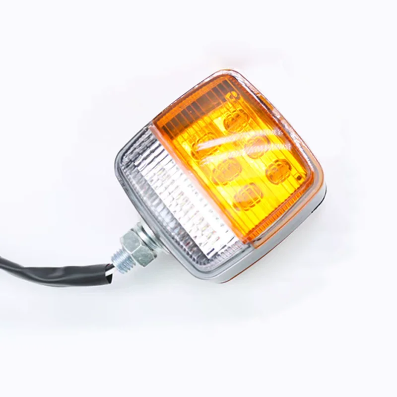 Luz LED de advertencia para carretilla elevadora, luz frontal de freno, señal de giro de doble cara, 12V-80V, nueva marca