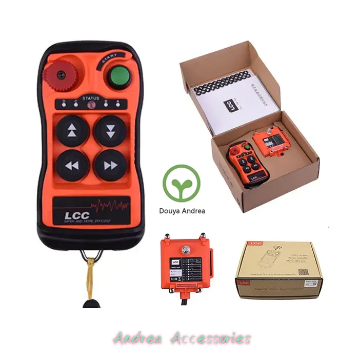 Stocked LCC Q400 Transmitter Receiver 100m 4 Channel  Crane Wireless Crane Remote Control for Hoist Lifting