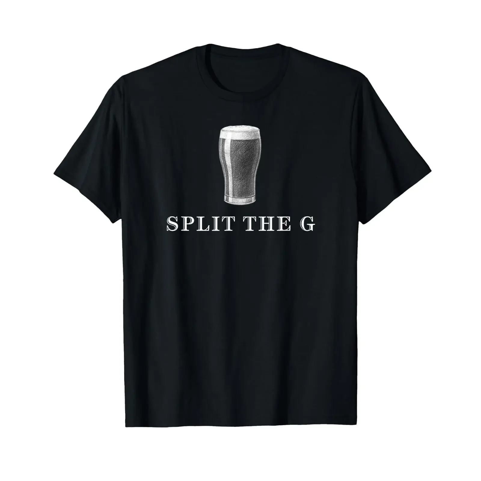 St Patricks Day Split The G Irish Drinking Beer Party Quote T Shirt vintage Washed graphic Breathable Top For Everyday Wear