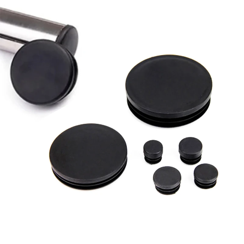 10/5PCS Plastic Round Inner Plug For Steel Pipe End Blanking Cap Anti Slip Alloy Ladder Chair Leg Cover Furniture Protector Pads