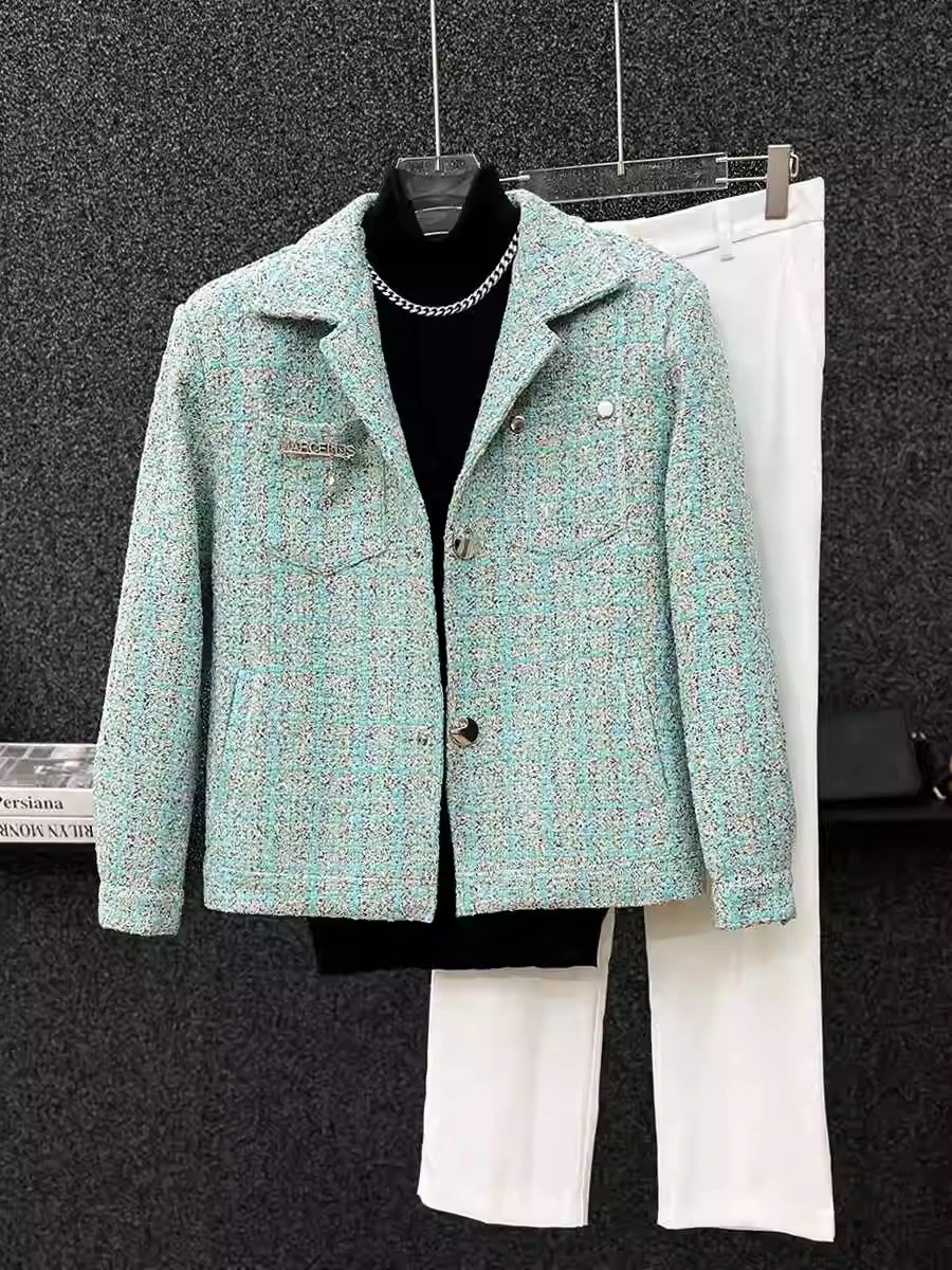 

Модный вязаный жакет для мужчин, свободный крой, весна-осень, новинка, молодежный, с пуговицами, легкий уход