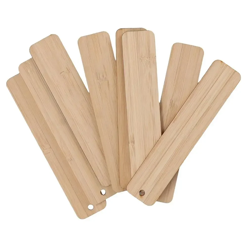DIY Craft Bamboo Unfinished Bookmark Bookmark Blank Bamboo Blank Bamboo Bookmark Making Supplies Projects