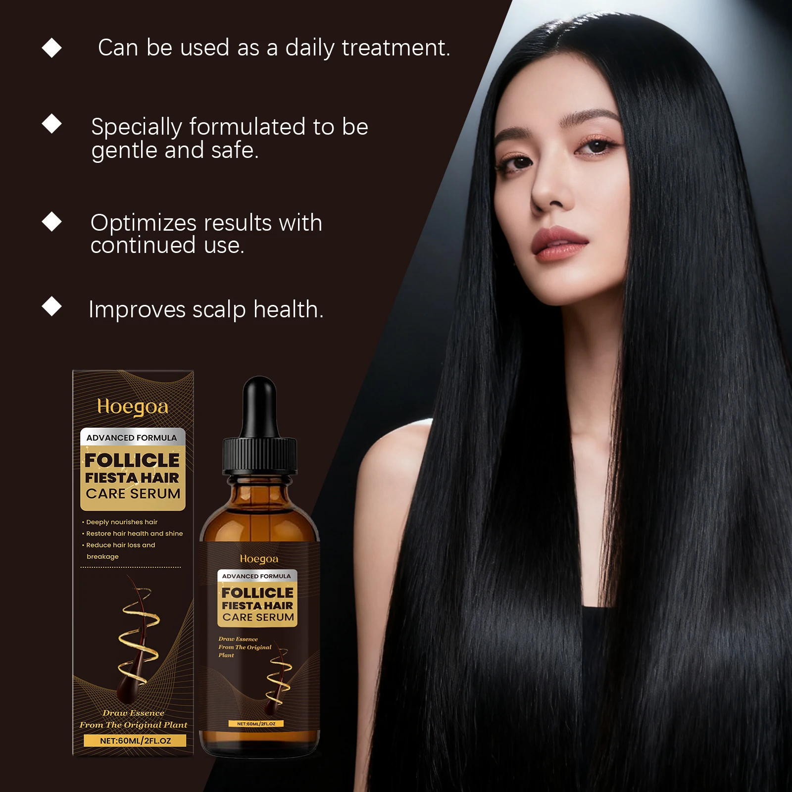 Scalp Repair Serum Prevent Loss Stimulate Hair Follicle Strengthening Root Hair Regrowth Smooth Nourish Growing Hair Essence