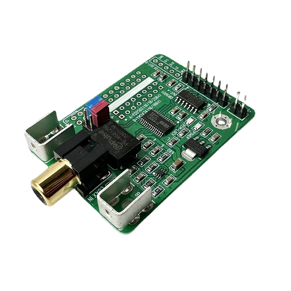 

Mini DIR9001 Receiver Board Coaxial input I2S output Support 384fs Clock For TDA1541 PCM1794 TDA1305 DAC