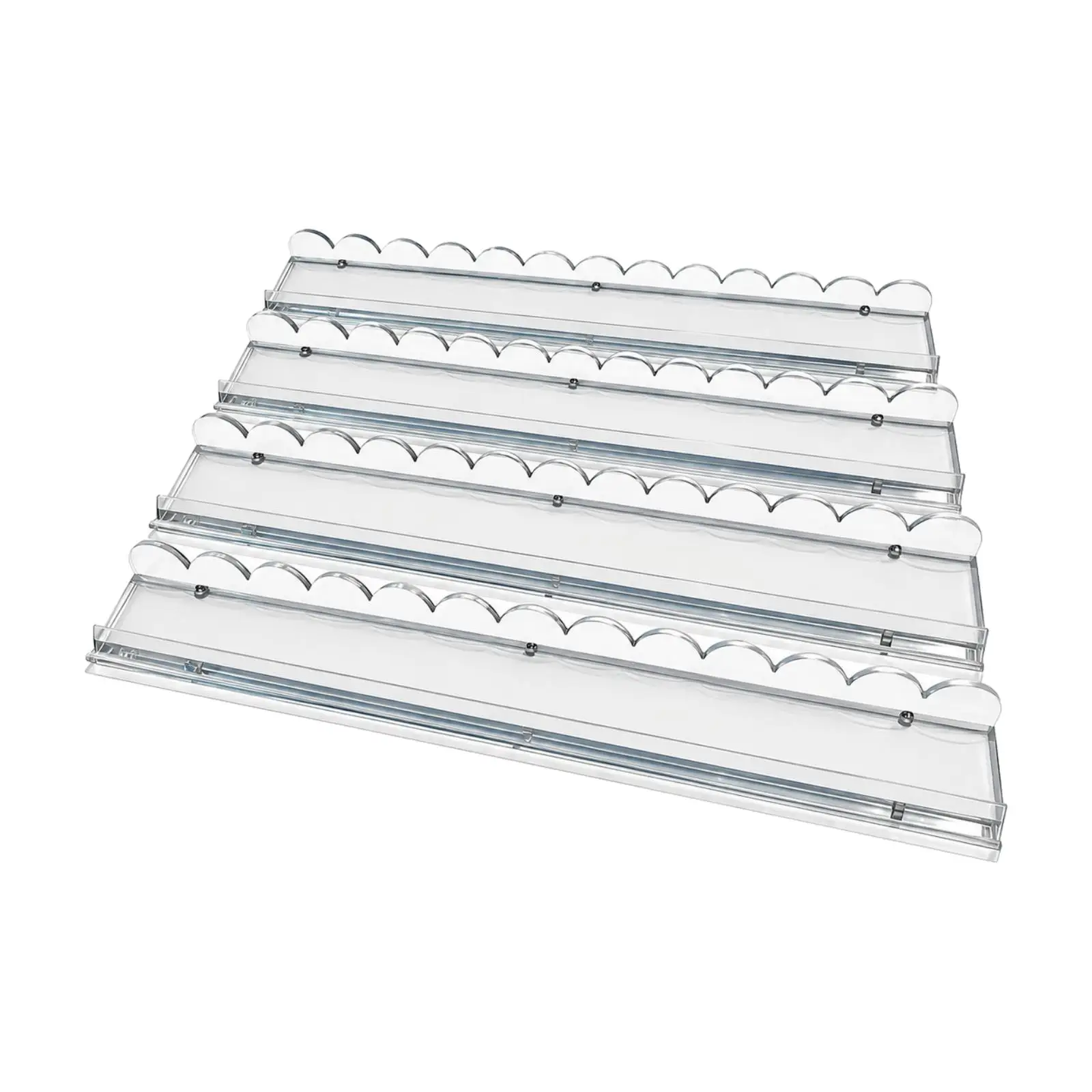 Mahjong Ruler Clear Acrylic Tile Rack for Mahjong Table Tournament Play Accessory