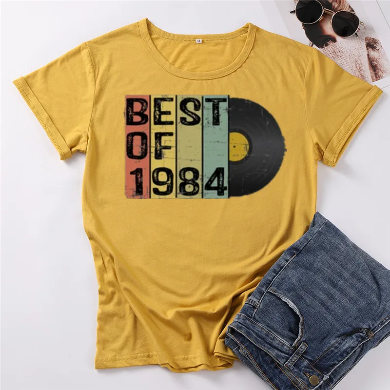 37th Birthday Gift For Him Her 37 Birthday Shirt For Women Men, Birthday Party Shirts Best Of 1984 100% cotton TShirt Unisex y2k