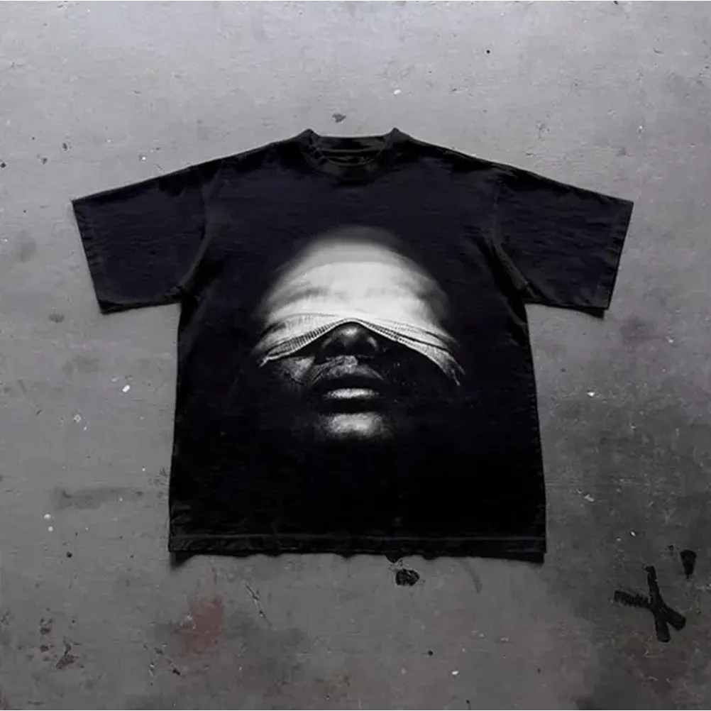 Vintage Mummy Portrait Graphic Print Cotton T-Shirt, Y2k Shirt, Unisex T-Shirt, Gift For Men Women