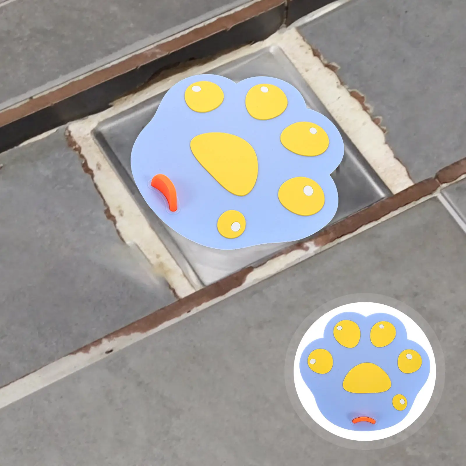 

Cat Claw Shaped Silicone Drain Cover Bathroom Tub Shower Kitchen Floor Drain Hair Catcher Anti-Odor Clog Prevention Protector