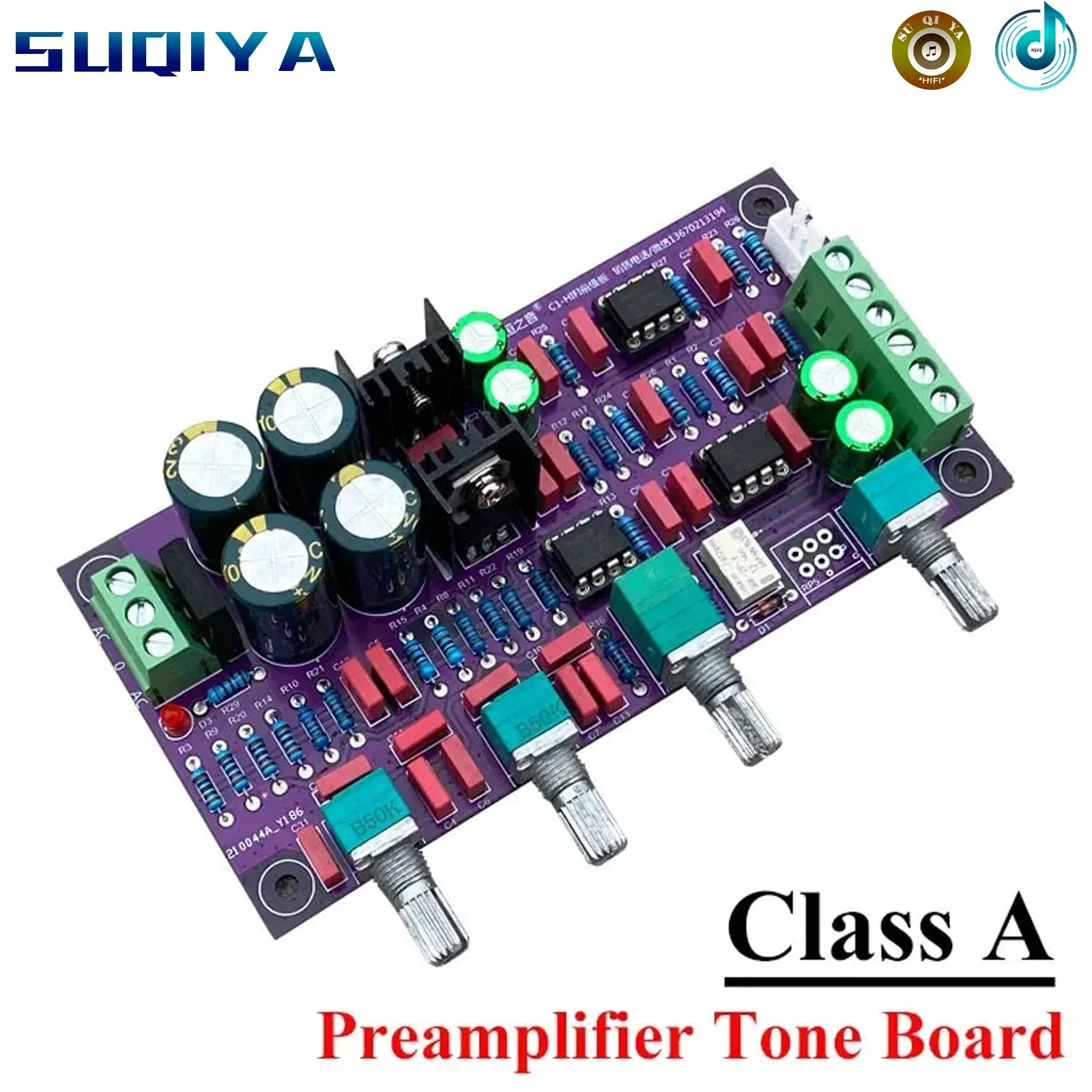 

Class A Preamplifier Tone Board Treble Midrange Bass Adjustment Tuning Mode HIFI Lossless Mode Optional Noiseless Diy Audio