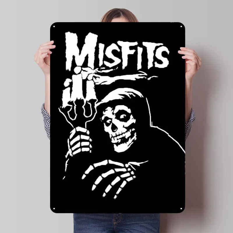 

Misfits хэви-метал музыка металлический знак индивидуальное украшение на Хэллоуин Настенный декор гостиная винтажный домашний декор предметы кофе-бар