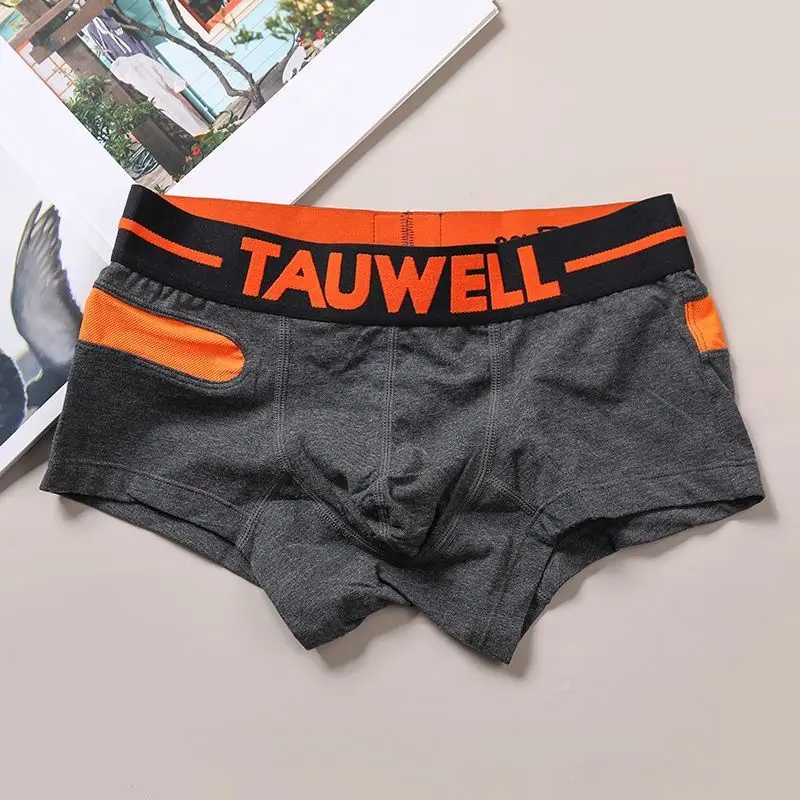 New Men's Underwear Cotton Antibacterial Boxer Shorts Loose Breathable School Student Sports Underpants Elephant trunk briefs