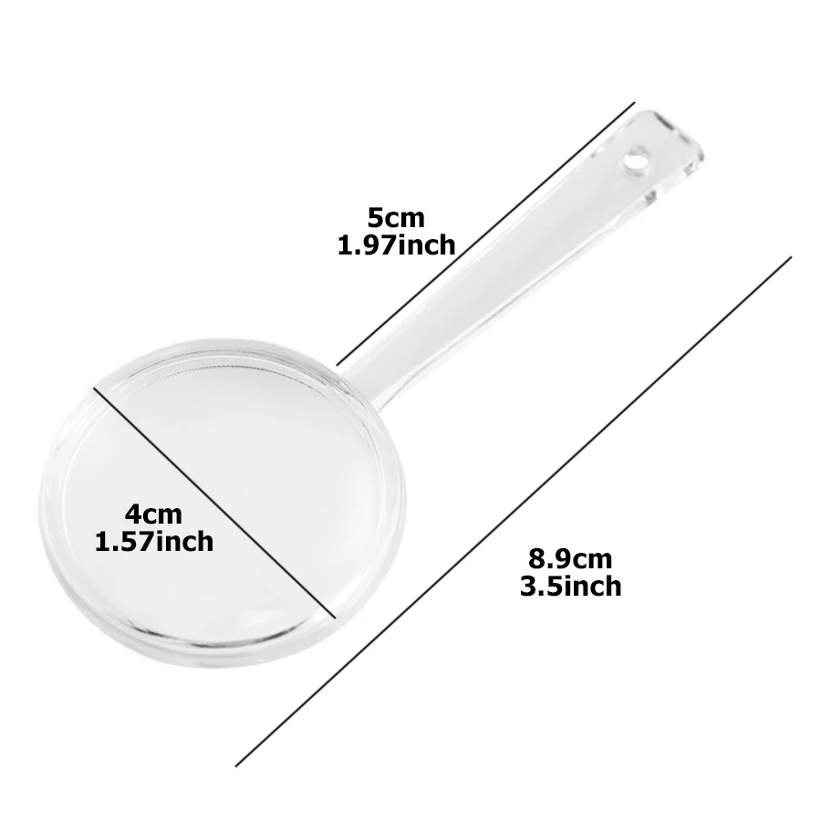 זכוכית מגדלת פלסטיק