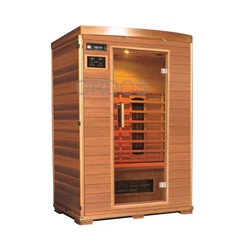 Customized Modern 1 Person Near Far Infrared Sauna Cabinet Mini Wooden Dry Steam Sauna Room