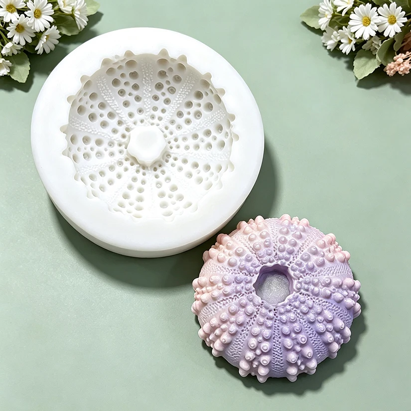 Sea Urchin Shell Silicone Cake Baking Mold Sugarcraft Chocolate Cupcake Resin Tools Fondant Cake Decorating Tools