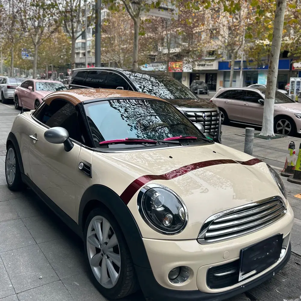

20/30CM PET Gloss KHAKI MILAN Car Sticker Vinyl Wrap Film Car Styling Motorcycle Sticker With Air Release Initial Low Tack Glue